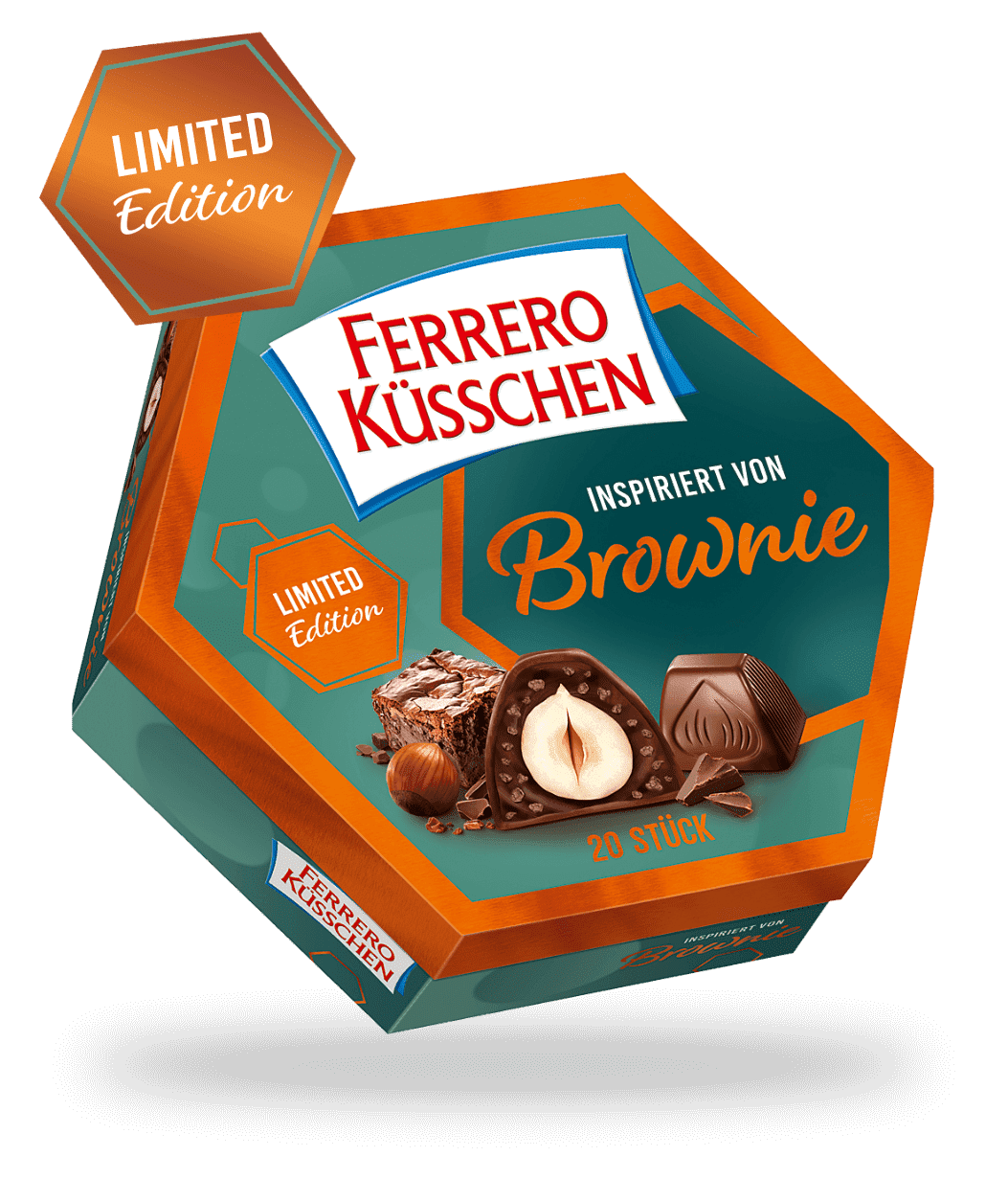 Ferrero Küsschen inspiriert von Brownie Packung