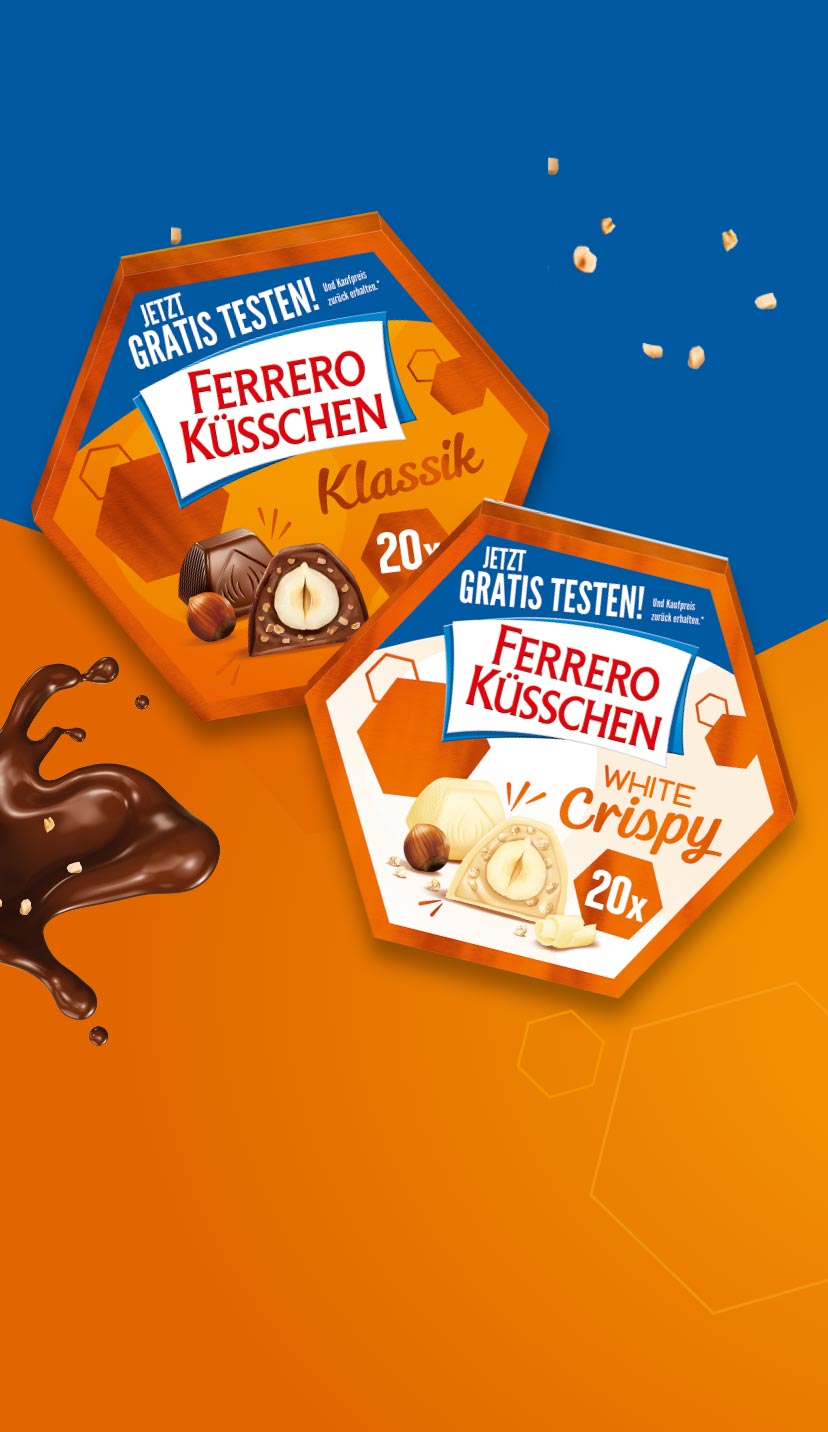 Jetzt Ferrero Küsschen gratis testen