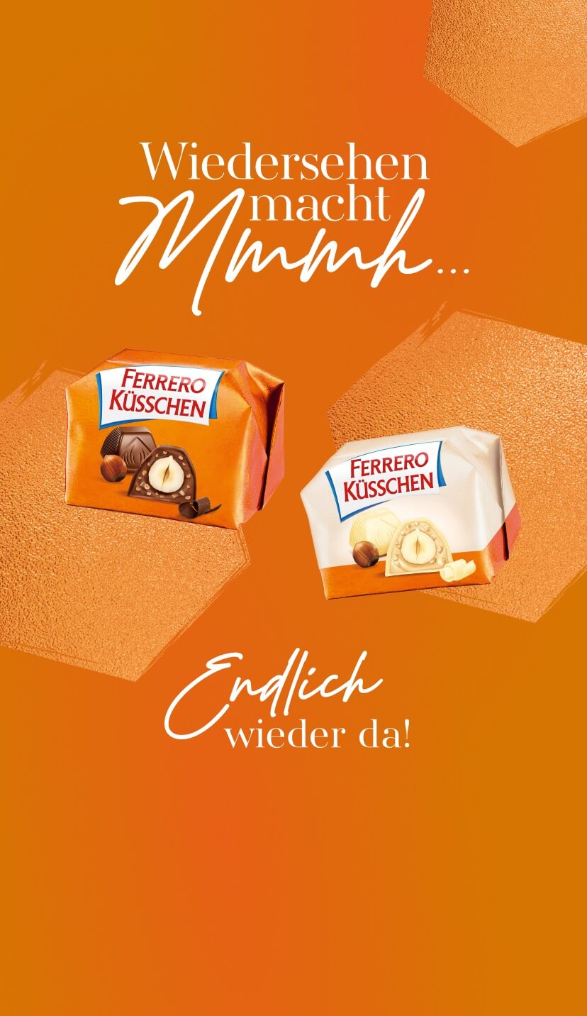 Guten Freunden gibt man ein Küsschen - Ferrero Küsschen