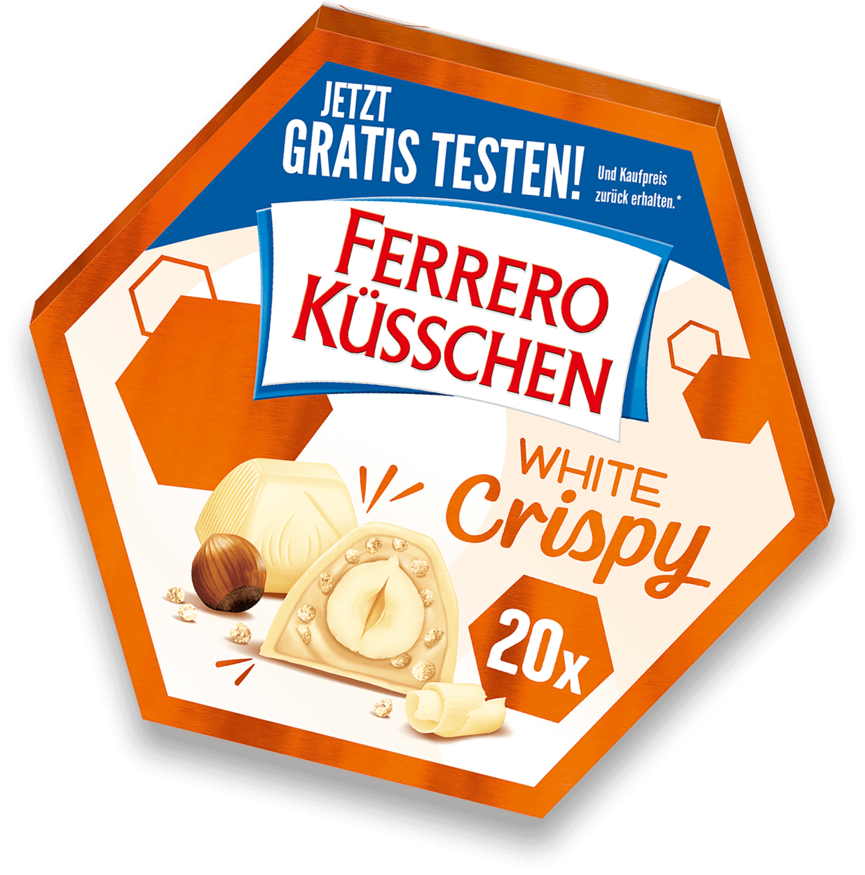 Ferrero Küsschen gratis testen Packung White