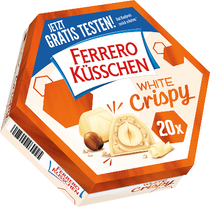 Aktionspackungen Ferrero Küsschen White Crispy